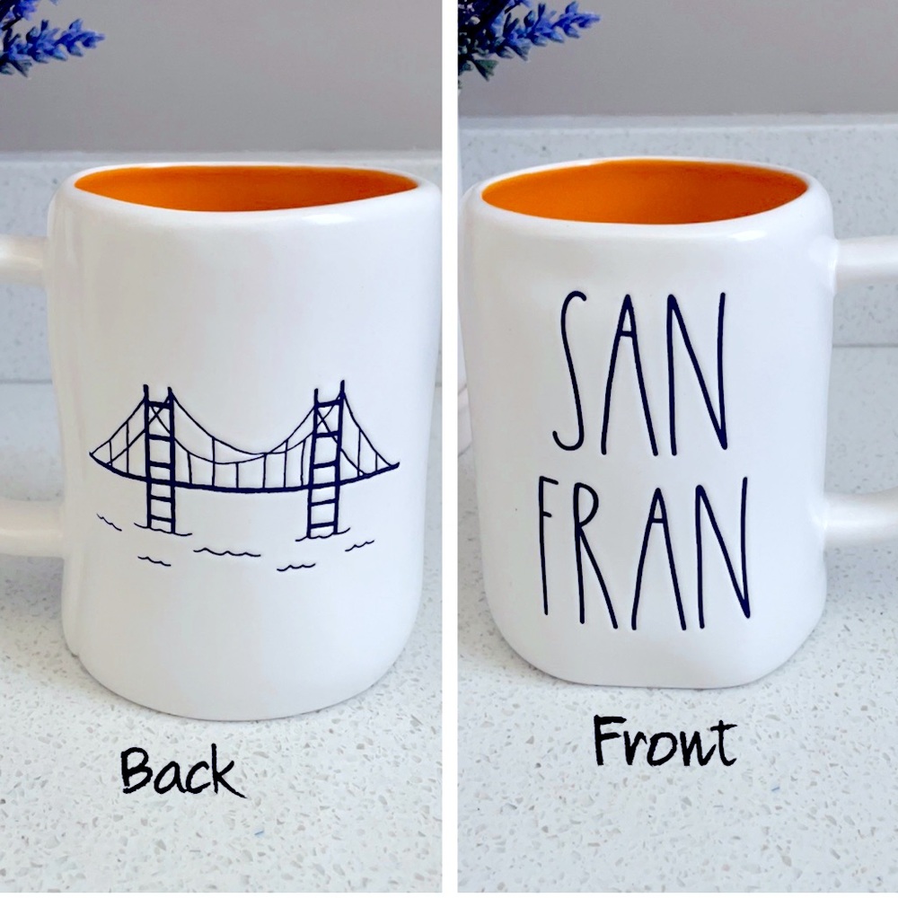🌉 RAE DUNN SAN FRAN CALIFORNIA USA GOLDEN GATE COFFEE TEA DECOR MUG